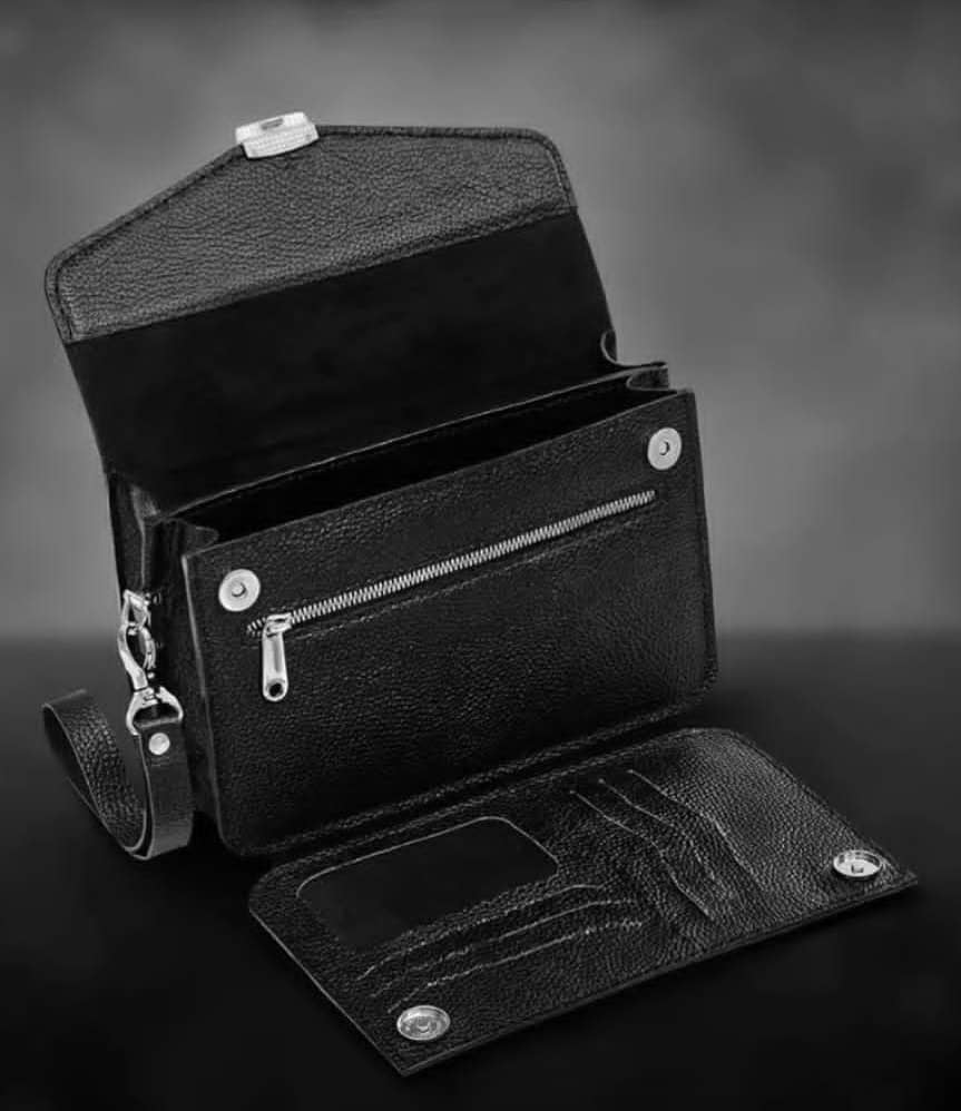 کیف اسپورت با چرم گاوی دست دوز زنانه